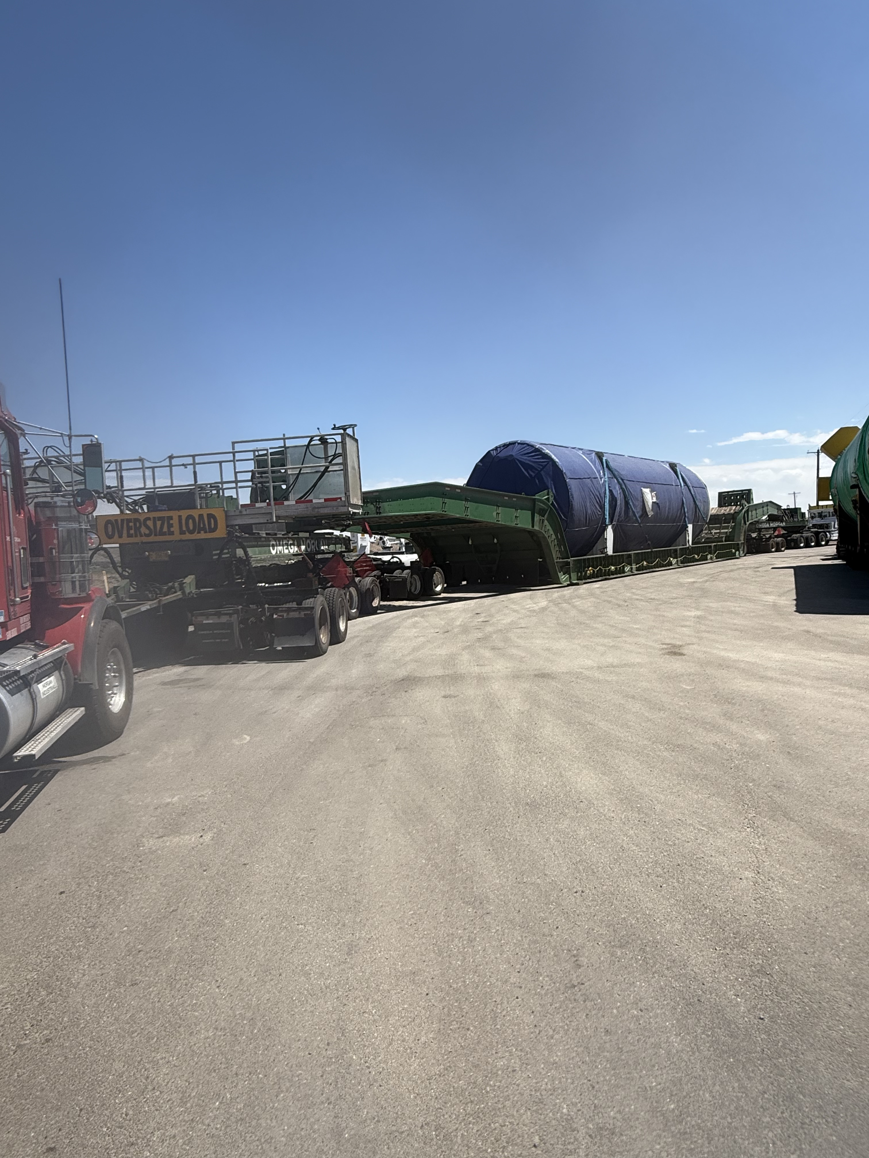 Oversize Load Blue Tank